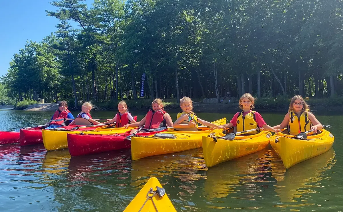BW Summer Youth Adventure Campers kayaking